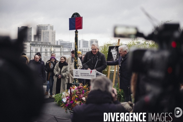 Inauguration de la rue David-Bowie