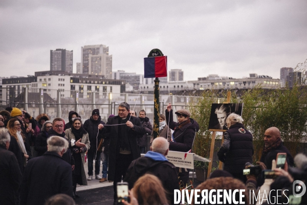 Inauguration de la rue David-Bowie