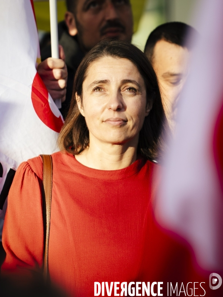 Sophie Binet au congrès national CGT Cheminots 2023 à Tours