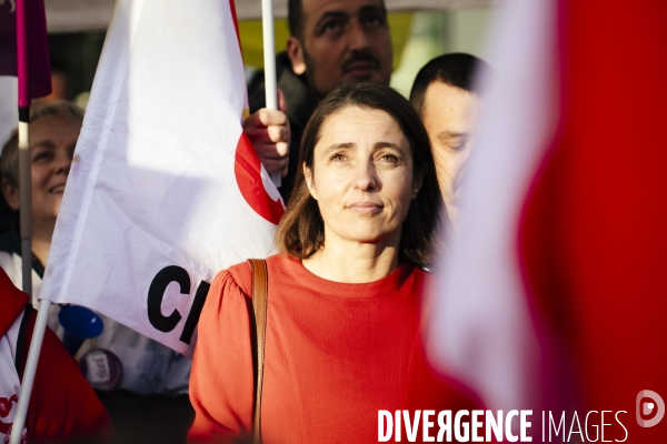 Sophie Binet au congrès national CGT Cheminots 2023 à Tours