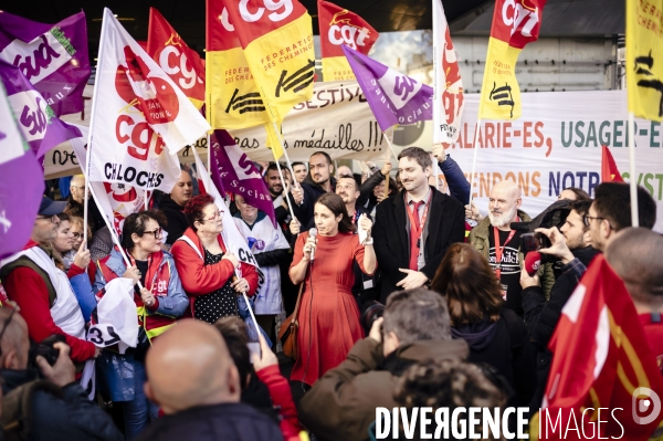 Sophie Binet au congrès national CGT Cheminots 2023 à Tours