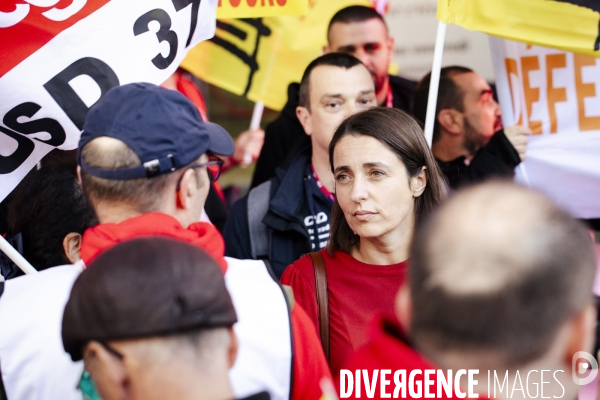 Sophie Binet au congrès national CGT Cheminots 2023 à Tours