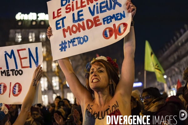 Rassemblement feministe contre l’impunite en matiere de violences sexistes et sexuelles