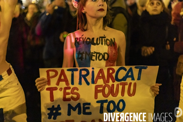 Rassemblement feministe contre l’impunite en matiere de violences sexistes et sexuelles