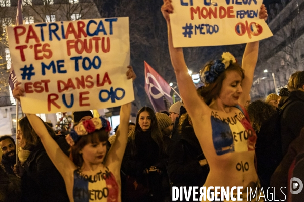 Rassemblement feministe contre l’impunite en matiere de violences sexistes et sexuelles