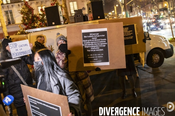 Rassemblement feministe contre l’impunite en matiere de violences sexistes et sexuelles