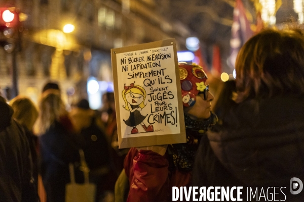Rassemblement feministe contre l’impunite en matiere de violences sexistes et sexuelles