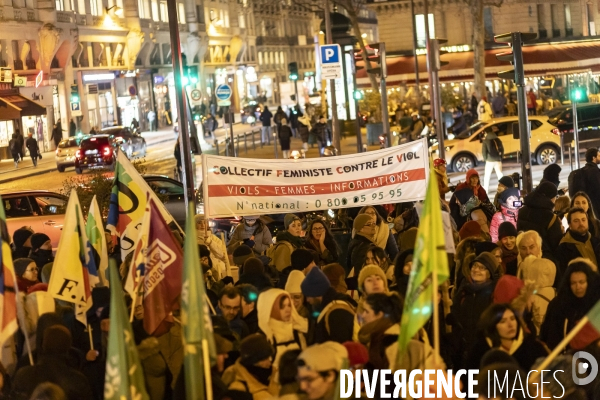Rassemblement feministe contre l’impunite en matiere de violences sexistes et sexuelles