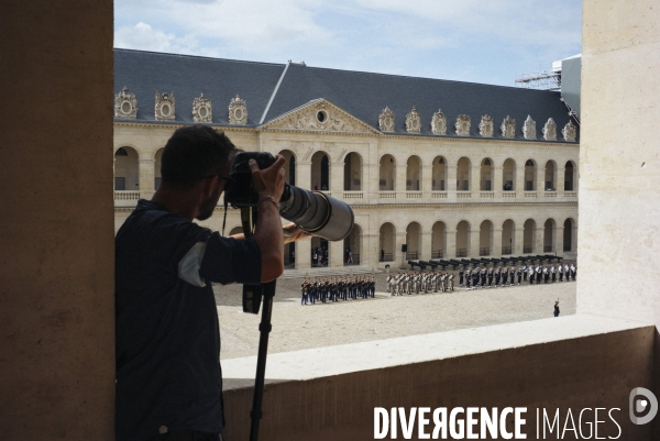 Hommage national à Jean-Paul Belmondo aux Invalides