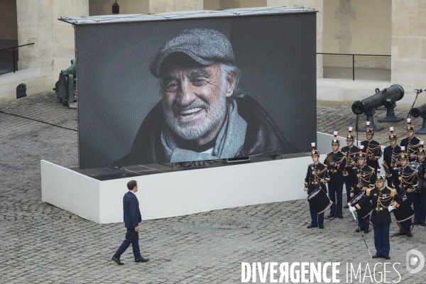 Hommage national à Jean-Paul Belmondo aux Invalides