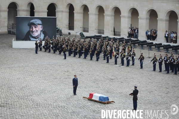 Hommage national à Jean-Paul Belmondo aux Invalides
