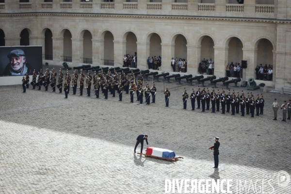 Hommage national à Jean-Paul Belmondo aux Invalides