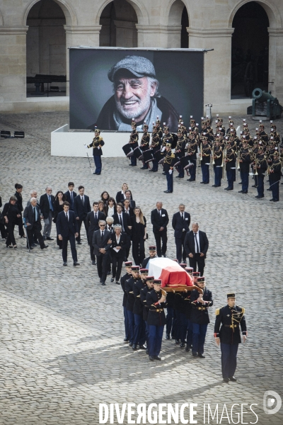 Hommage national à Jean-Paul Belmondo aux Invalides