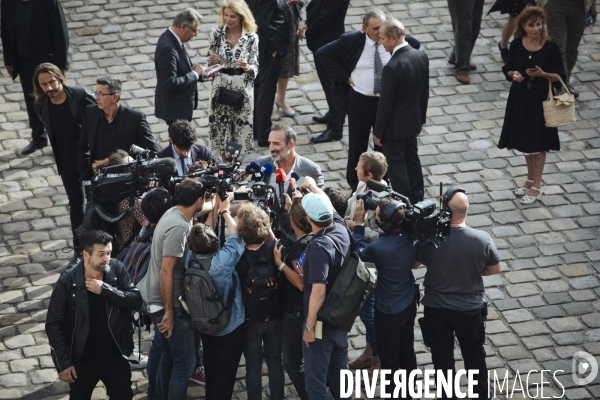 Hommage national à Jean-Paul Belmondo aux Invalides