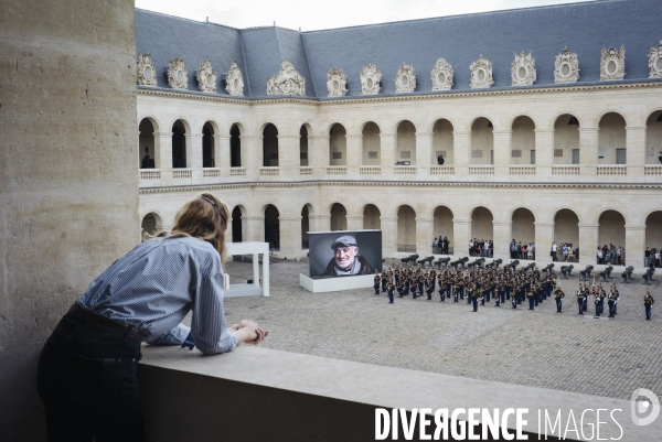 Hommage national à Jean-Paul Belmondo aux Invalides
