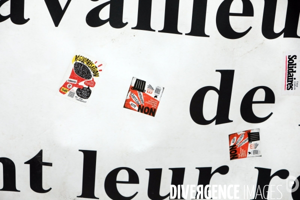 Manifestation contre la loi immigration