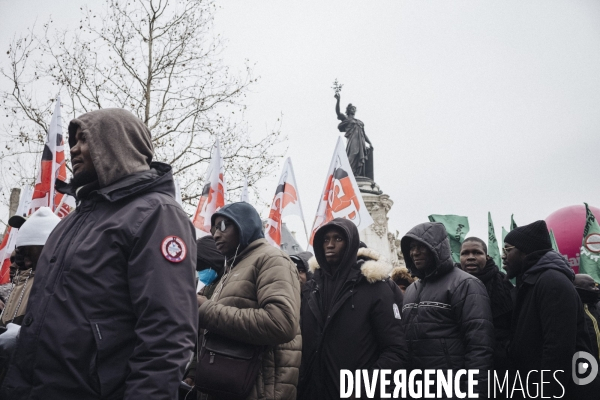 Manifestation contre la loi immigration