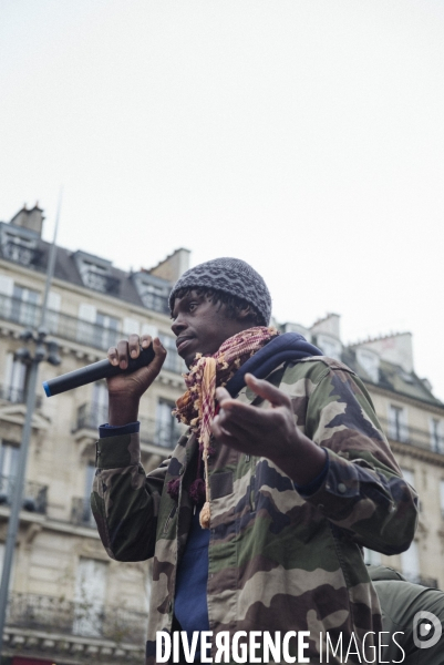 Manifestation contre la loi immigration