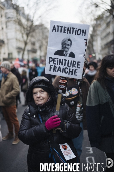 Manifestation contre la loi immigration