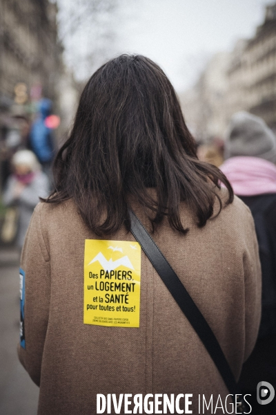 Manifestation contre la loi immigration