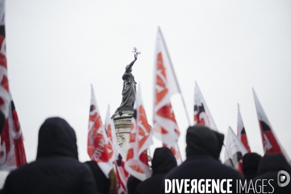 Manifestation contre la loi immigration