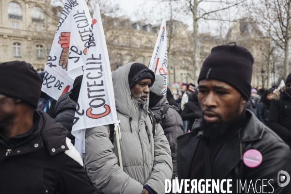 Manifestation contre la loi immigration