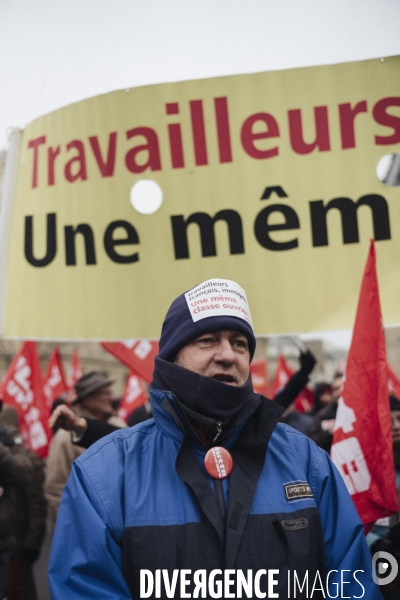 Manifestation contre la loi immigration