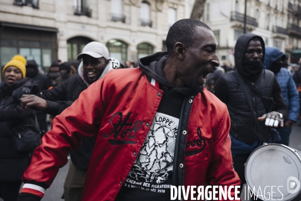 Manifestation contre la loi immigration