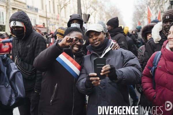 Manifestation contre la loi immigration