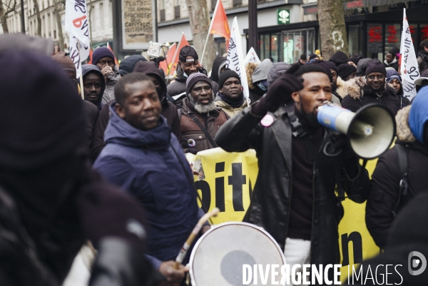 Manifestation contre la loi immigration