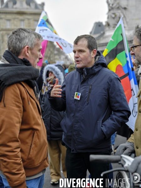 Manifestation contre la loi immigration - Loi Darmanin
