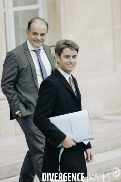 1er conseil des ministres du gouvernement Attal.