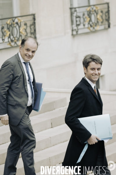 1er conseil des ministres du gouvernement Attal.