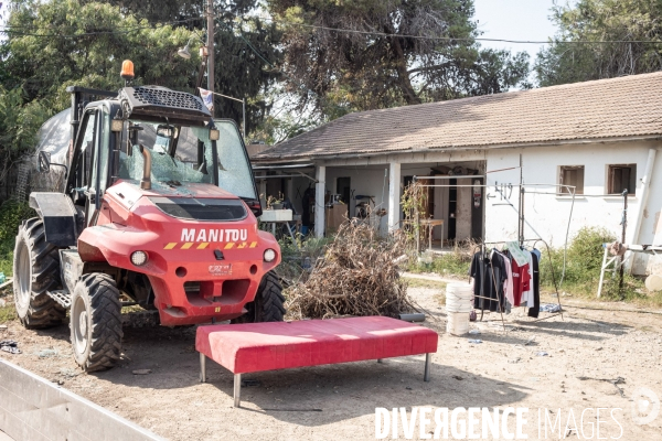Destructions dans le Kibboutz Kissufim