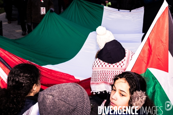 Manifestation en soutien au peuple Palestinien pour un cessez-le-feu à Gaza à Tours le 13.01.24