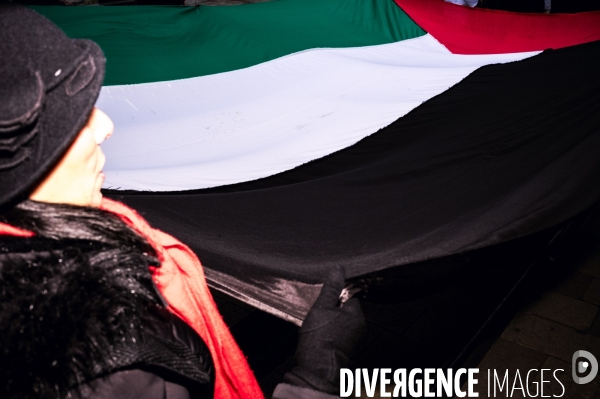 Manifestation en soutien au peuple Palestinien pour un cessez-le-feu à Gaza à Tours le 13.01.24
