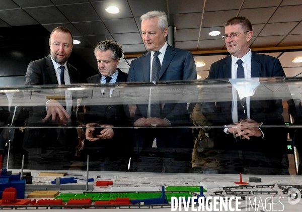Déplacement de Bruno Le Maire et de Christophe Béchudans le nord consacré à la décarbonation