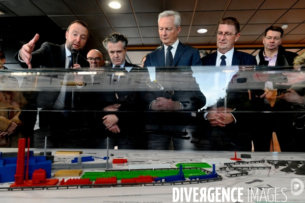 Déplacement de Bruno Le Maire et de Christophe Béchudans le nord consacré à la décarbonation