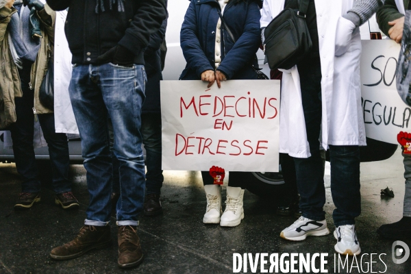Manifestation des medecins diplomes etrangers