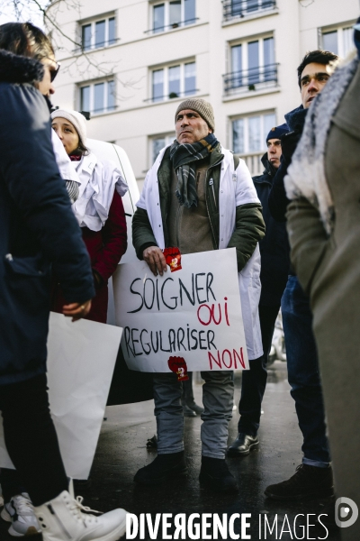 Manifestation des medecins diplomes etrangers