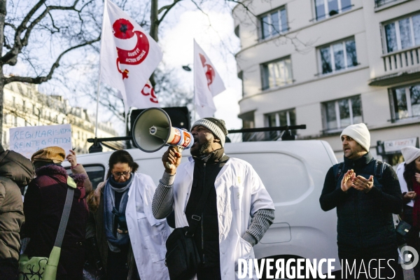 Manifestation des medecins diplomes etrangers