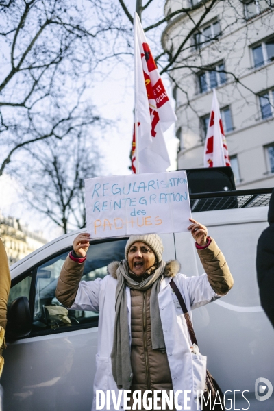 Manifestation des medecins diplomes etrangers