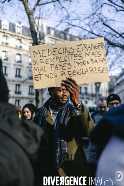 Manifestation des medecins diplomes etrangers