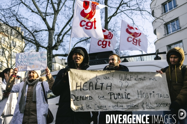 Manifestation des medecins diplomes etrangers