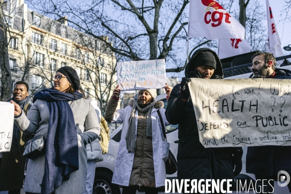 Manifestation des medecins diplomes etrangers