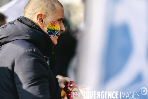 Paris 2024 : Manifestation de policiers