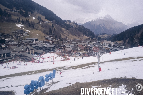 Domaine skiable en manque de neige