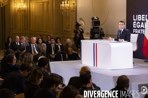 Conférence de presse d’Emmanuel Macron