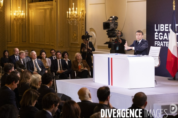 Conférence de presse d’Emmanuel Macron