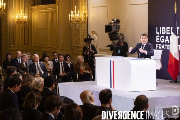 Conférence de presse d’Emmanuel Macron